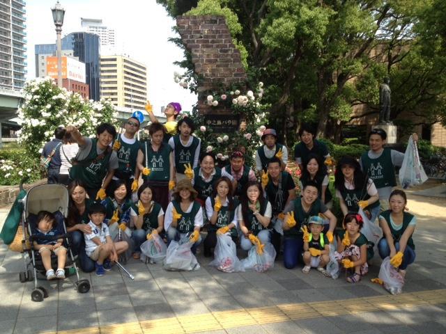 ごみゼロ北新地チームおそうじ画像