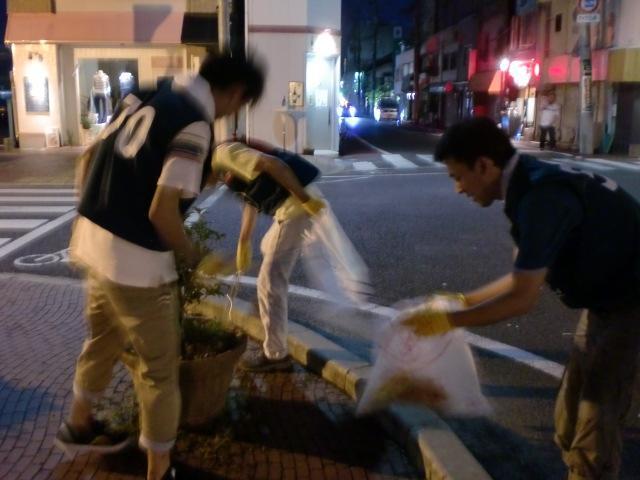 ８/１４（水）夜そうじ＠佐賀市愛敬町画像