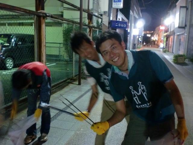 ８/１４（水）夜そうじ＠佐賀市愛敬町画像