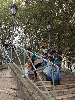 恐らく初！？サンマルタン運河お掃除画像