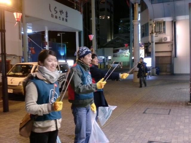 ２/１２（水）夜そうじ＠佐賀市愛敬町周辺画像