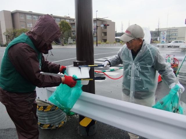 ４/５（土）桜マラソン応援そうじ＠佐賀市画像