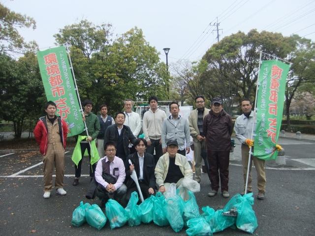 ４/５（土）桜マラソン応援そうじ＠佐賀市画像