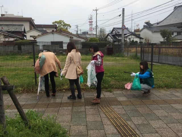 ４/５（土）桜マラソン応援そうじ＠佐賀市画像
