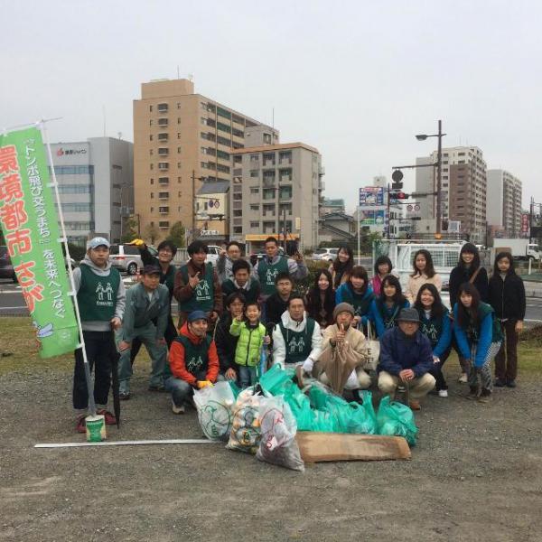 ４/５（土）桜マラソン応援そうじ＠佐賀市画像