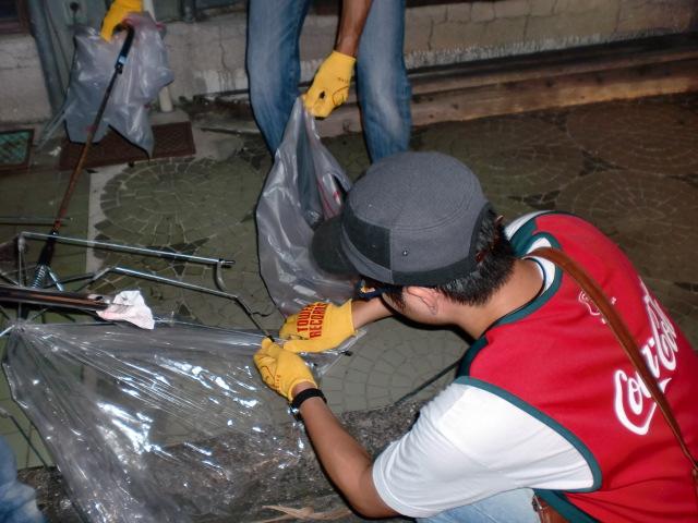 ８/１３（水）夜そうじ＠佐賀市愛敬町画像