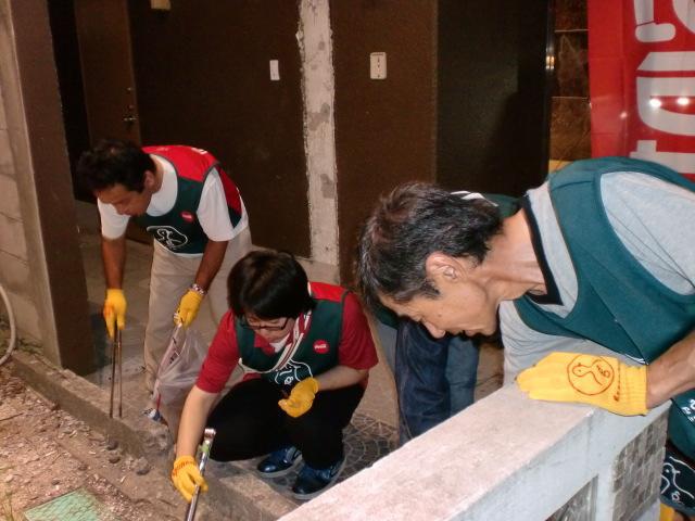 ８/１３（水）夜そうじ＠佐賀市愛敬町画像