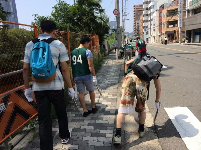 天満南森町支部9月第１週ゴミ拾い開催しました。画像