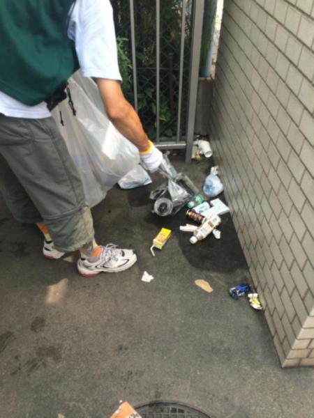 天満南森町支部9月第１週ゴミ拾い開催しました。画像