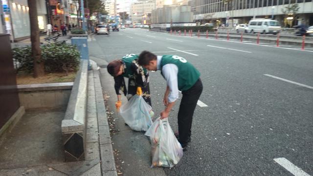 北新地チーム10月2回目(第4土曜)、大阪マラソン前日、定例おそうじ行いました！画像