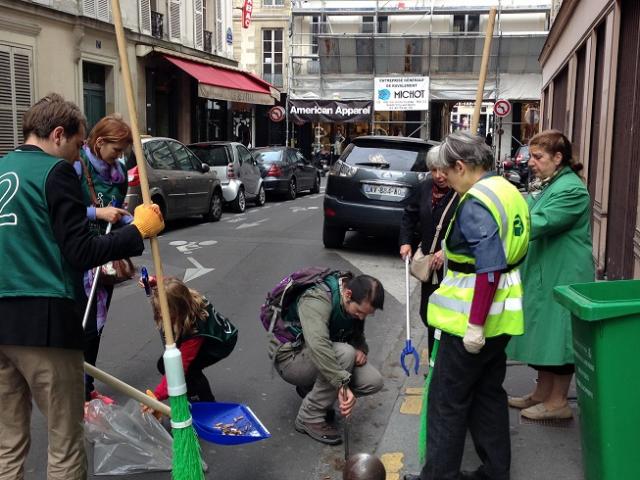 パリ市とのコラボお掃除画像