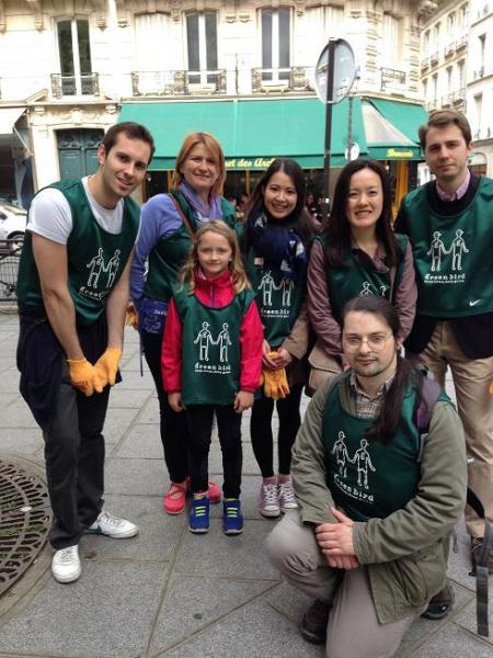 パリ市とのコラボお掃除画像