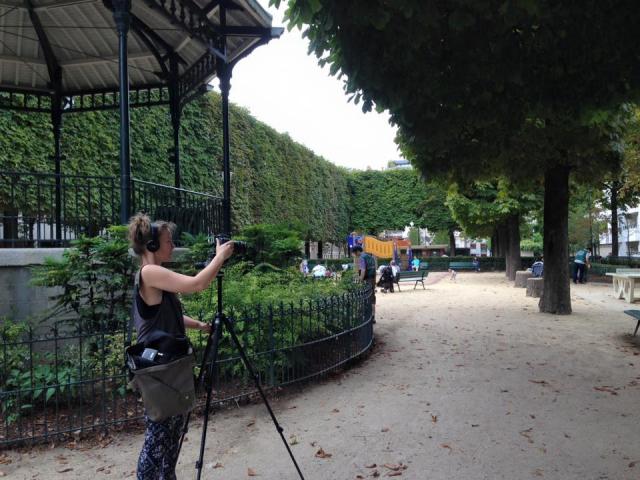 ママと一緒☆公園お掃除画像