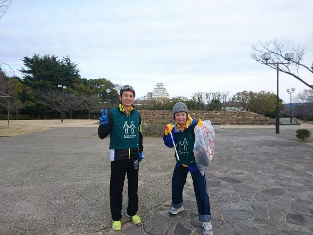 姫路城おしろのお掃除会に参加バード画像