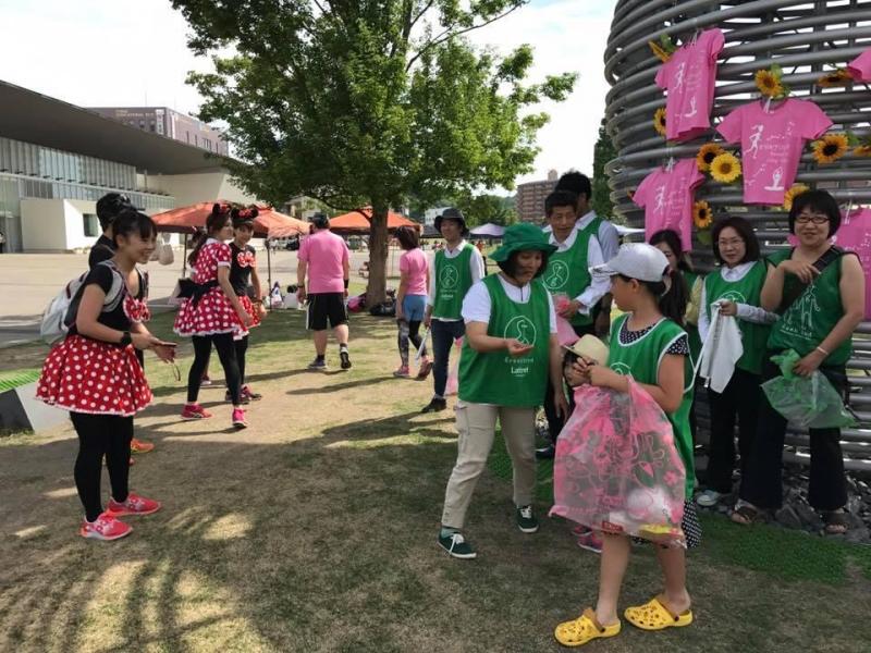 ランヨガ&ごみゼロそうじ画像