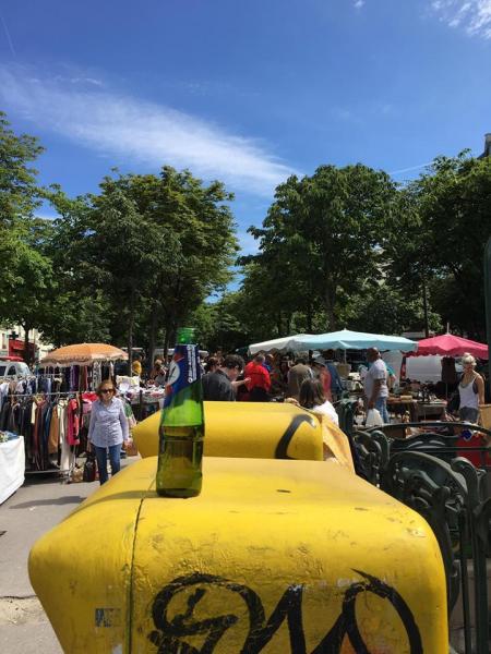 選挙とフリーマーケットとお掃除と画像