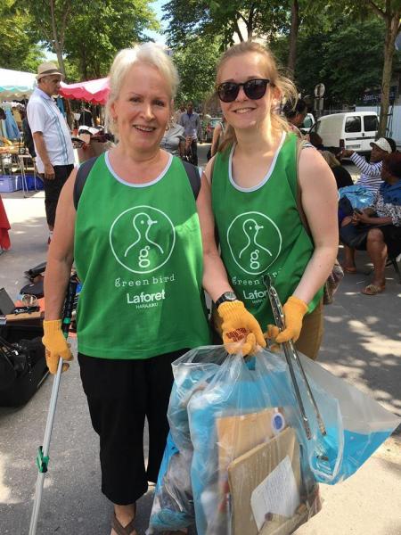 選挙とフリーマーケットとお掃除と画像