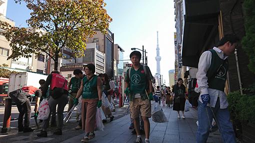 【サンデー浅草そうじ】第1回　～雷門～国際通り～六区～奥山おまいりまち商店街～画像