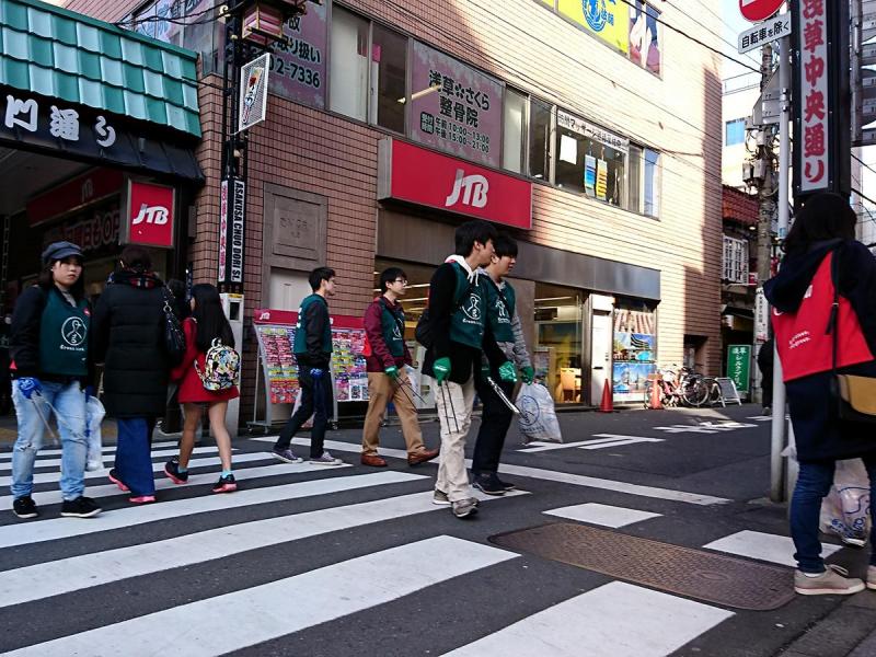 【定例】第23回　レギュラー浅草そうじ　雷門～伝法院通り～六区ブロードウェイ～すしや通り～雷門通り画像