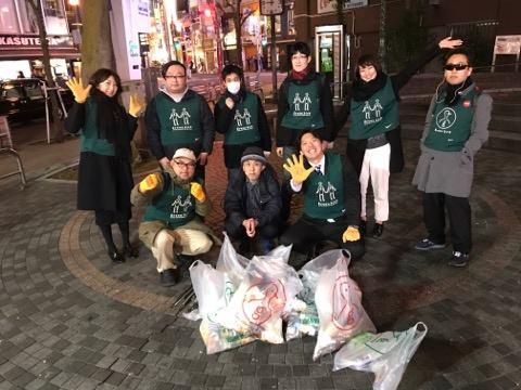 アメ村夜そうじ！画像