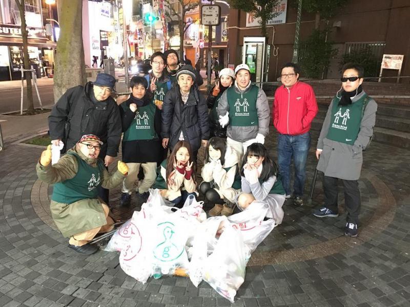 アメ村夜そうじ！画像