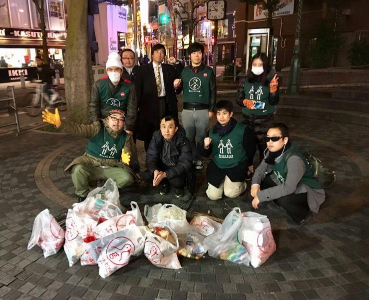 アメ村夜そうじ！画像