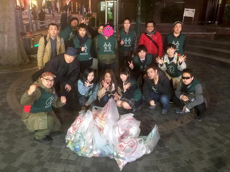 アメ村夜そうじ！画像