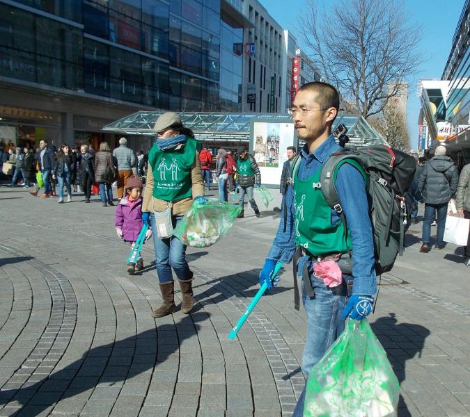 晴天の下、２回目のゴミ拾い！画像