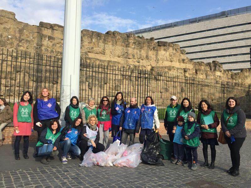 ローマでコラボお掃除が実現しました！画像