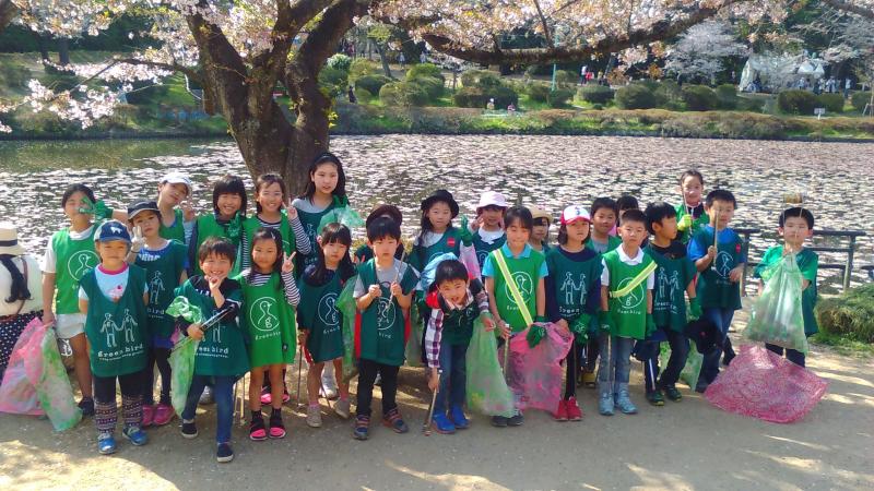 【開智小学校チーム】岩槻桜まつりでおそうじ画像