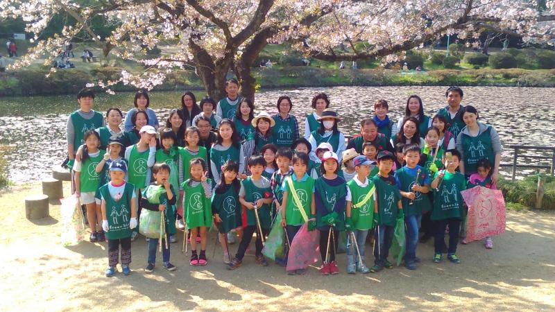 【開智小学校チーム】岩槻桜まつりでおそうじ画像