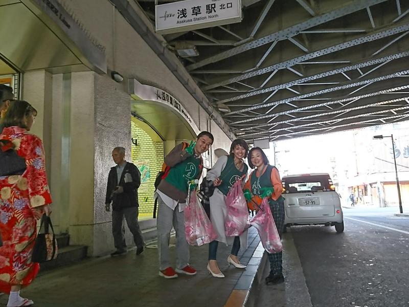 【サンデー浅草そうじ】第32回　雷門通り～馬道通り～浅草駅北口～隅田公園画像