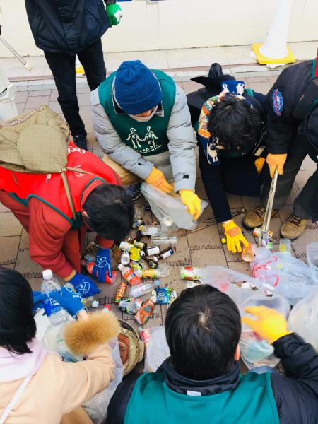 雪解け大量おそうじ画像