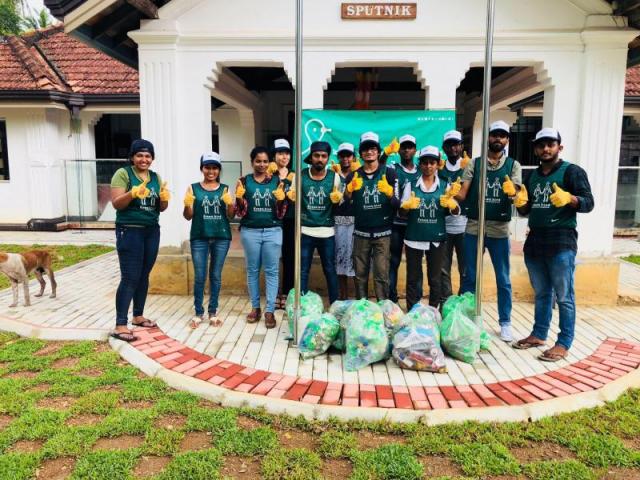 Green bird trash picking event- May