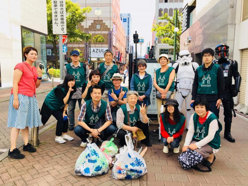 青空夏のおわりそうじ画像