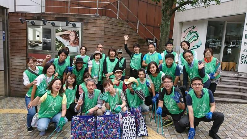 地域清掃＿旧山手通り画像