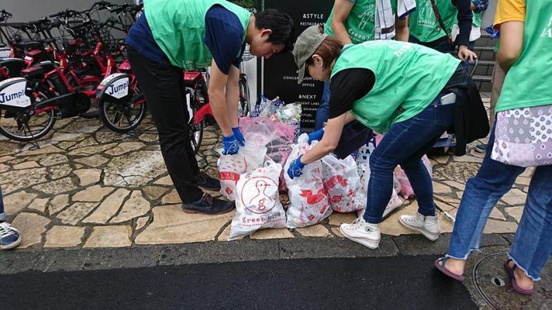 地域清掃＿八幡通り画像