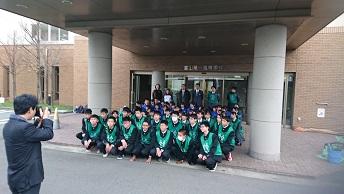 富山第一高等学校生徒会とのそうじコラボ画像