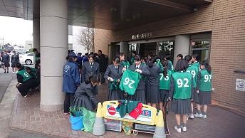 富山第一高等学校生徒会とのそうじコラボ画像