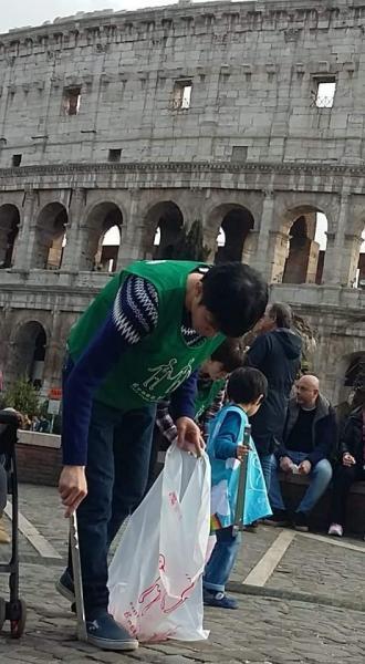 green bird a Roma!ローマでお掃除！！画像