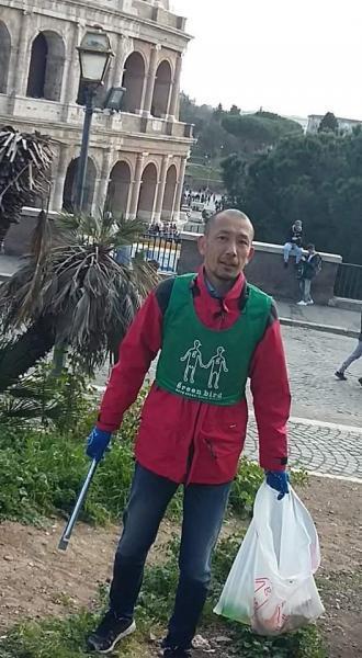 green bird a Roma!ローマでお掃除！！画像