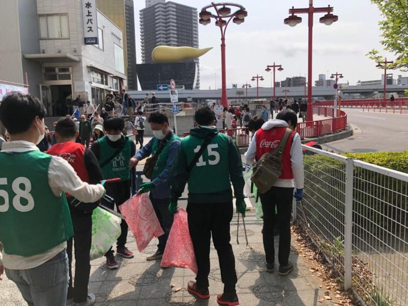 【サンデー浅草そうじ】第56回 雷門前～吾妻橋西詰～隅田公園（台東区）画像