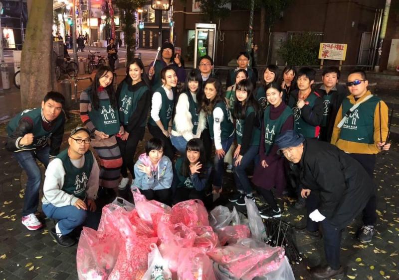 11月２回目アメ村そうじ画像