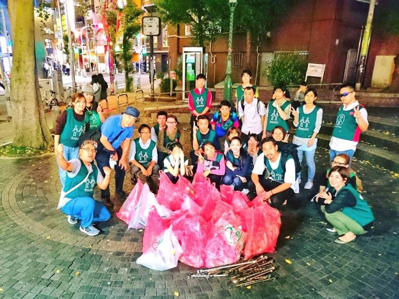 10月アメ村そうじ！画像