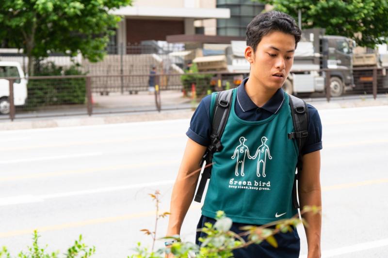 青学チーム　朝活おそうじ画像