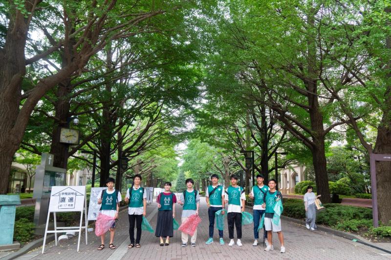 大学生だけじゃない！　朝から青学おそうじ！画像