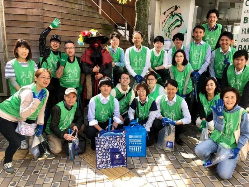 地域清掃＿八幡通り画像