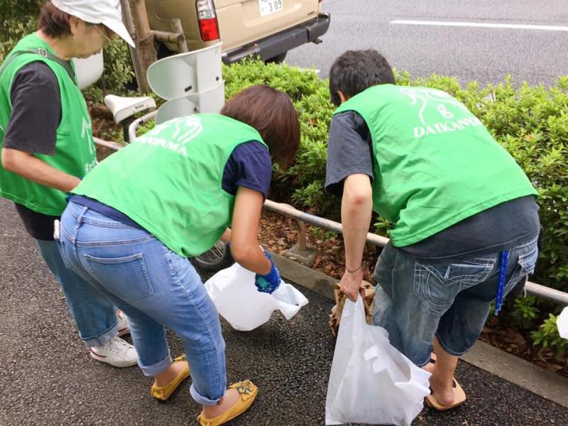 地域清掃＿旧山手通り画像
