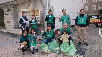富山駅前そうじ画像