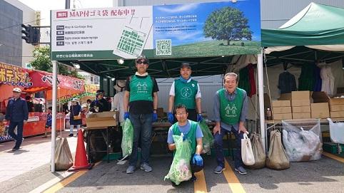 富山山王祭り　清掃活動画像